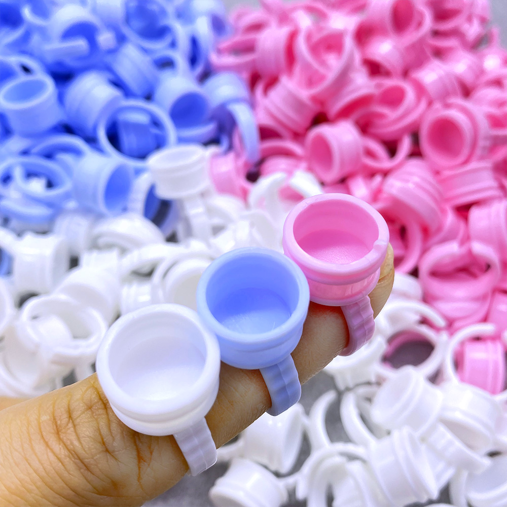 Body Jewelry Tattoo - 100Pcs Glue Rings For Lashes Grafting