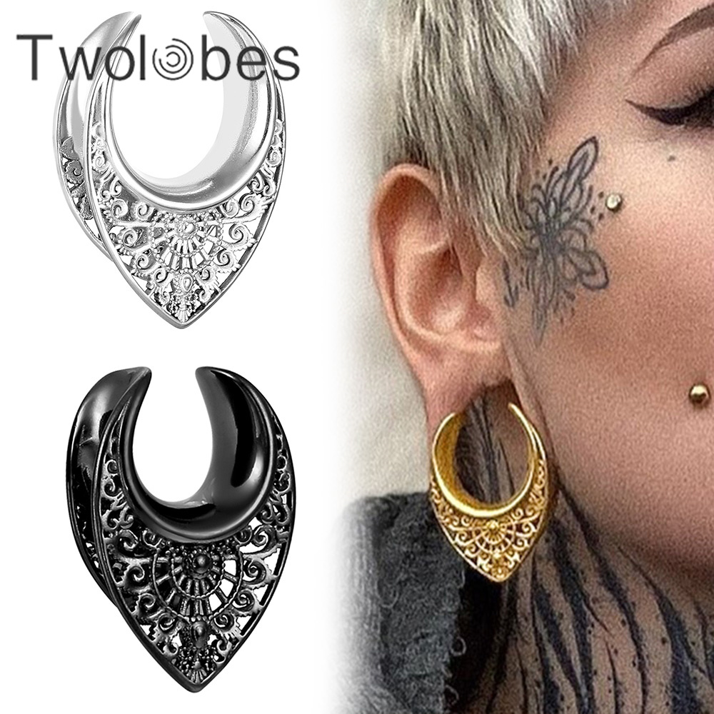 Body Jewelry Hangers - Twolobes 2PCS Vintage 316 Stainless Steel