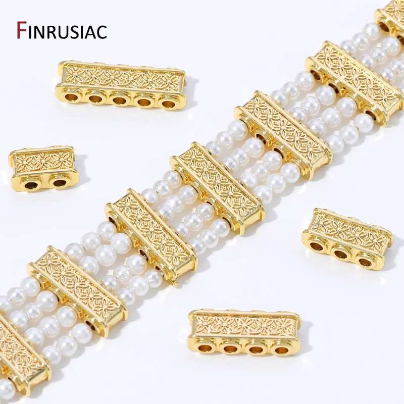 Body Jewelry Diy - 18K Gold Plated Brass Rectangle Shape
