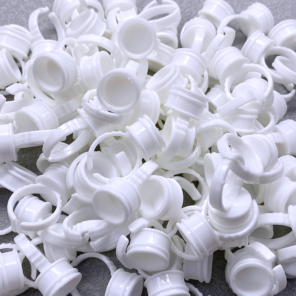 100Pcs Disposable Glue Ring Cu - Body Jewelry Tattoo ulasan dan harga