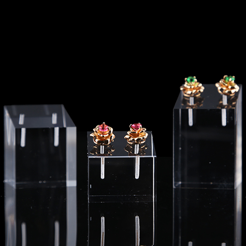 3pcs Clear Acrylic Square Earr - Body Jewelry Display ulasan dan harga