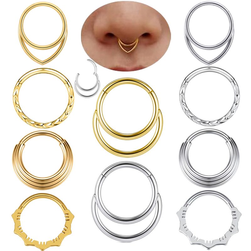 Nose Hoop Earrings Metal Nose  - Body Jewelry Cartilage Earrings ulasan dan harga