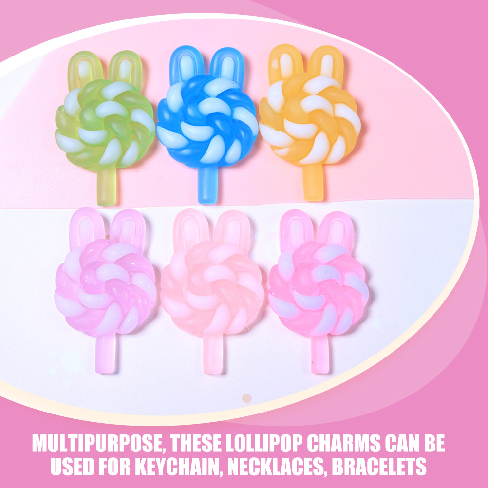 24Pcs Cute Cartoon Lollipop Ch - Body Jewelry Diy ulasan dan harga