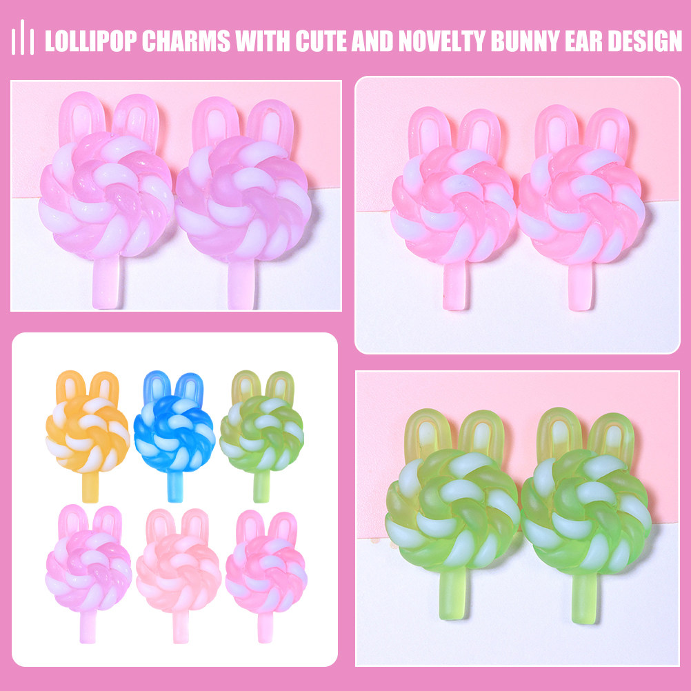 24Pcs Cute Cartoon Lollipop Ch - Body Jewelry Diy ulasan dan harga