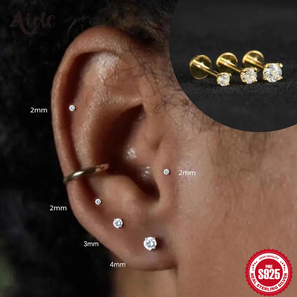 Aide 925 Sterling Silver Moiss - Body Jewelry Labret ulasan dan harga