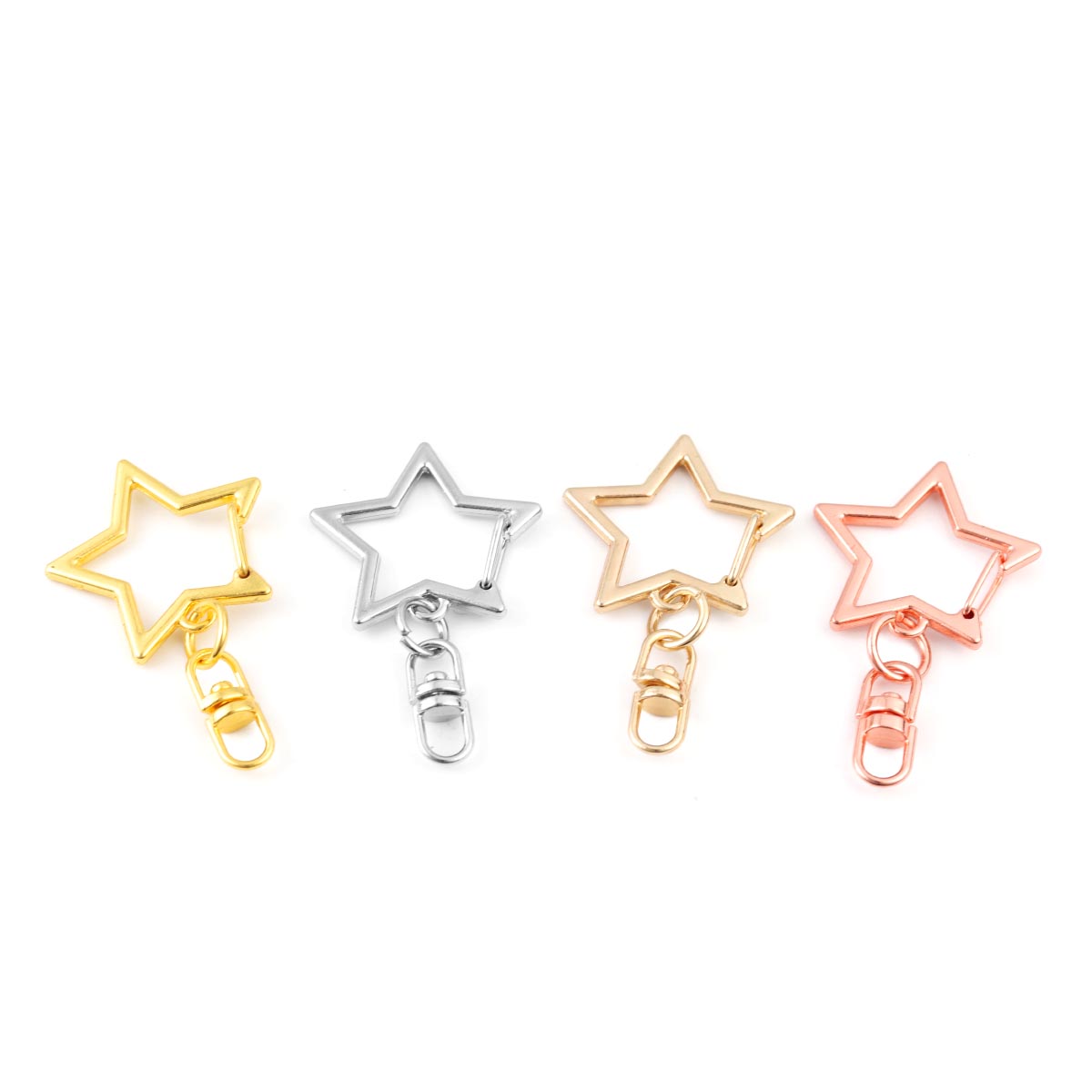 10Pcs Alloy Star Shaped Snap K - Body Jewelry Diy ulasan dan harga