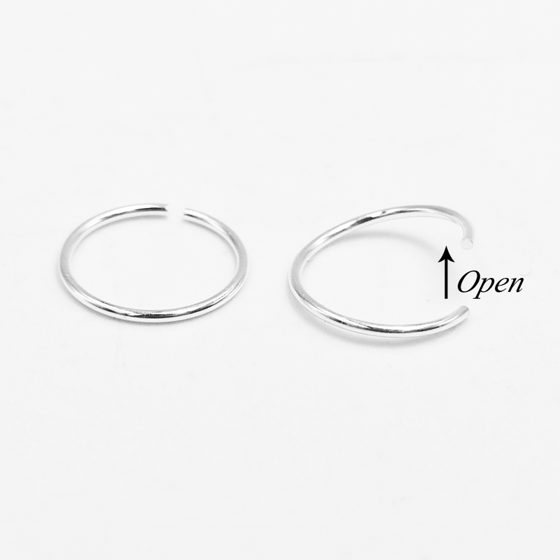925 sterling silver Nose Ring  - Body Jewelry Cartilage Earrings ulasan dan harga