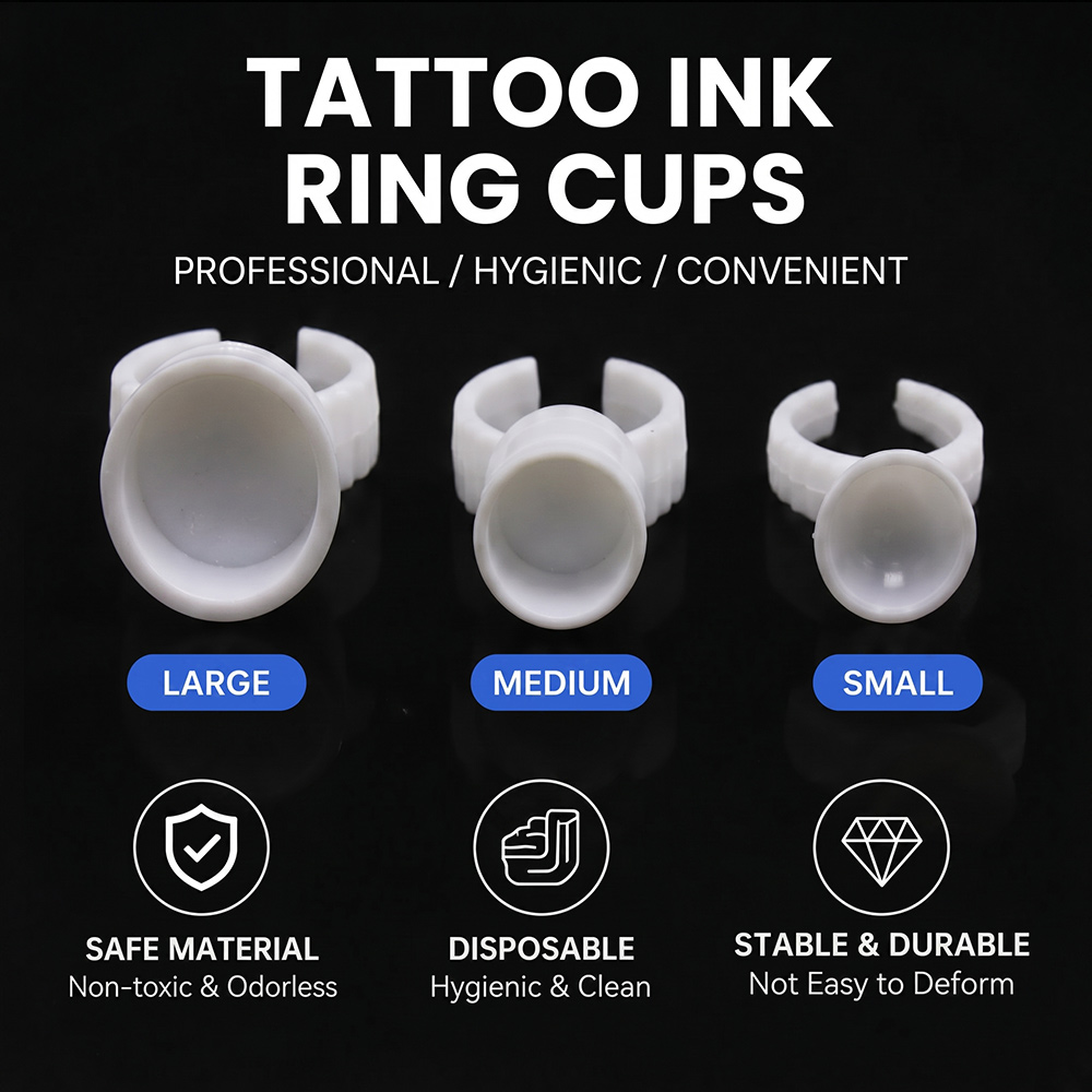 Tattoo Ink Ring Cups Disposabl - Body Jewelry Tattoo ulasan dan harga