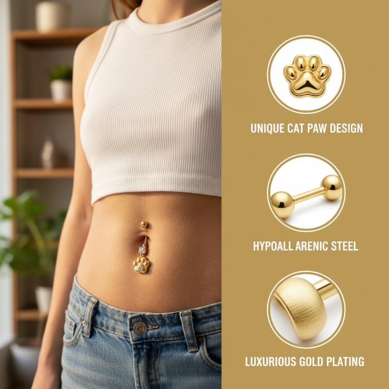 Crystal Pendant Belly Button R - Body Jewelry Tunnels ulasan dan harga