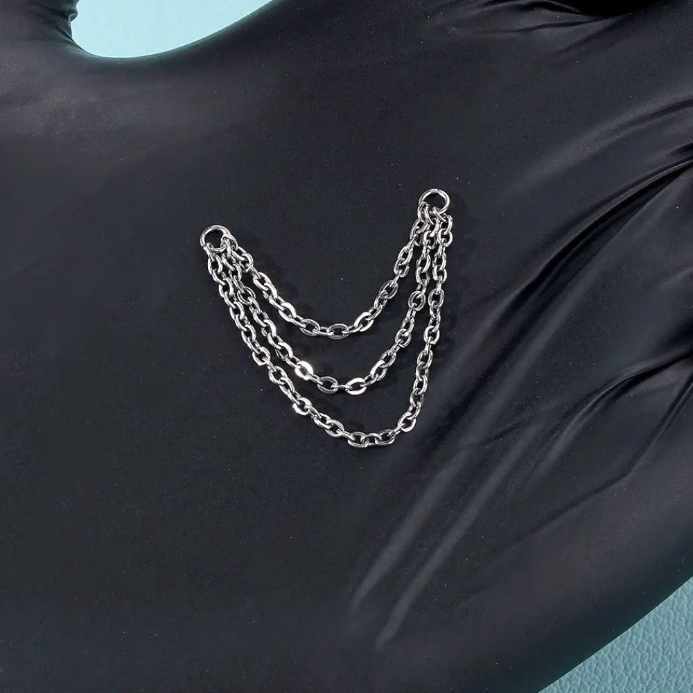 Fashion Titanium Nose Chain Do - Body Jewelry Labret ulasan dan harga