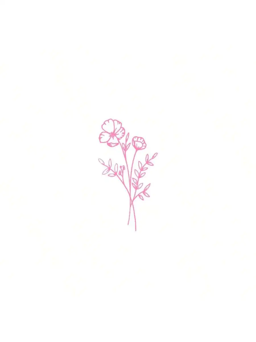 1pc Wild Flower Car Sticker, S - Body Jewelry Labret ulasan dan harga