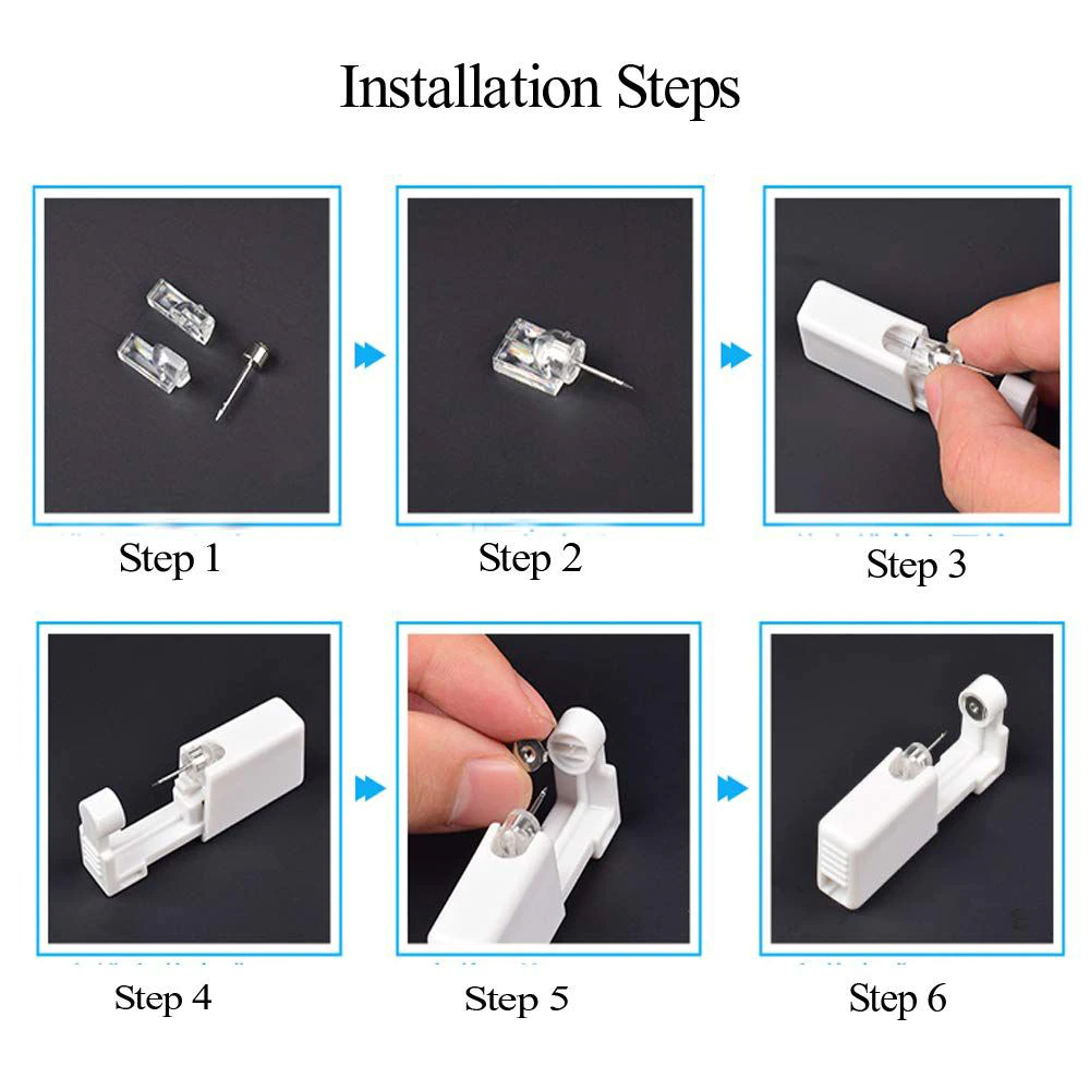 1-20Pcs/set Ear Piercing Gun D - Body Jewelry Tunnels ulasan dan harga