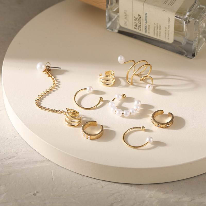 2026 Trendy Ear Stack Set Bold - Body Jewelry Cartilage Earrings ulasan dan harga