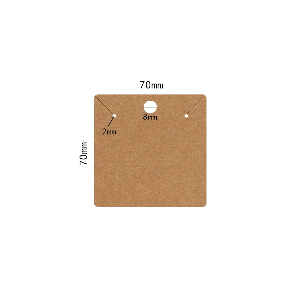 50/100pc 7x7cm Paper Cardboard - Body Jewelry Display ulasan dan harga