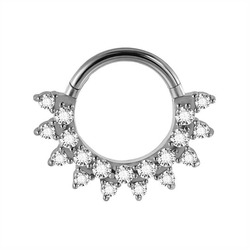 31BB Stylish Crystal Septum Ri - Body Jewelry Cartilage Earrings ulasan dan harga