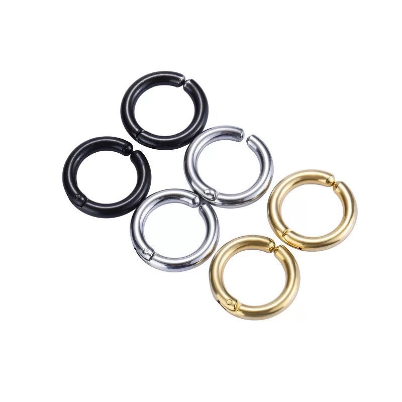 2/6Pcs Fake Huggie Hoop Earrin - Body Jewelry Tunnels ulasan dan harga