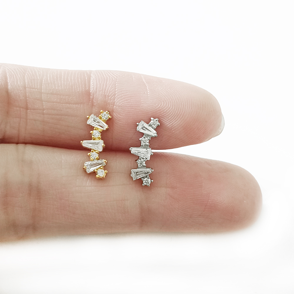 Internal Threaded Cubic Zircon - Body Jewelry Labret ulasan dan harga