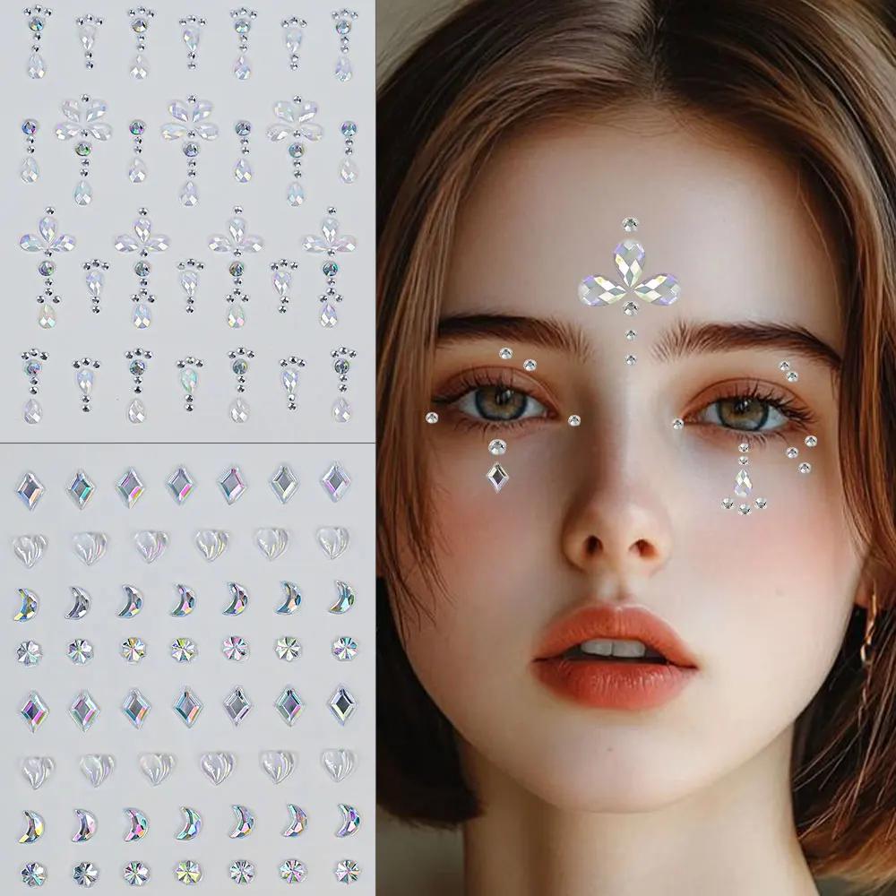 1 Sheet Colorful Bow/Star/Hear - Body Jewelry Tattoo ulasan dan harga