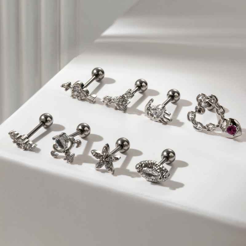 G23 Titanium Cartilage Earring - Body Jewelry Labret ulasan dan harga