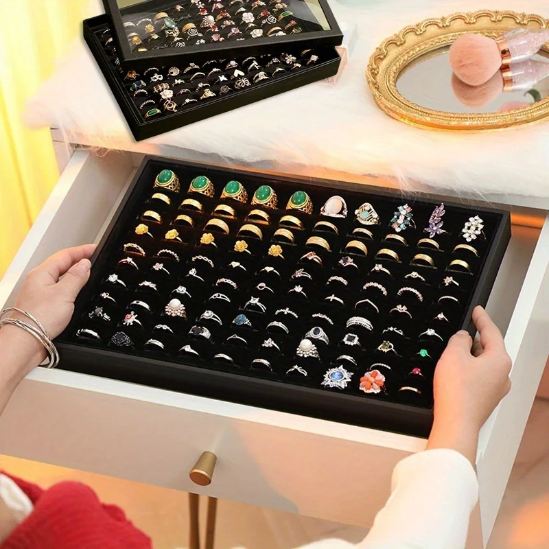 1Set Ring Holder Display Tray  - Body Jewelry Display ulasan dan harga