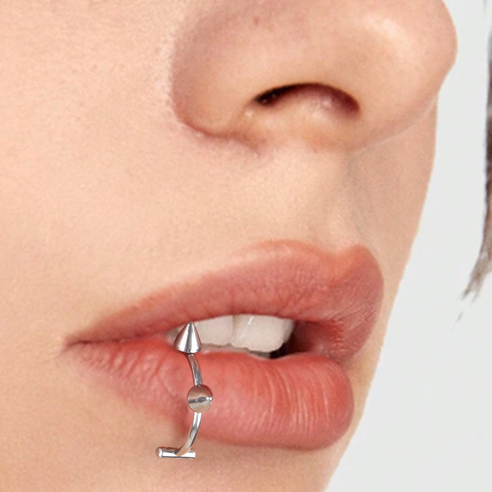 10pcs Punk Nose Ring One Nail  - Body Jewelry Labret ulasan dan harga