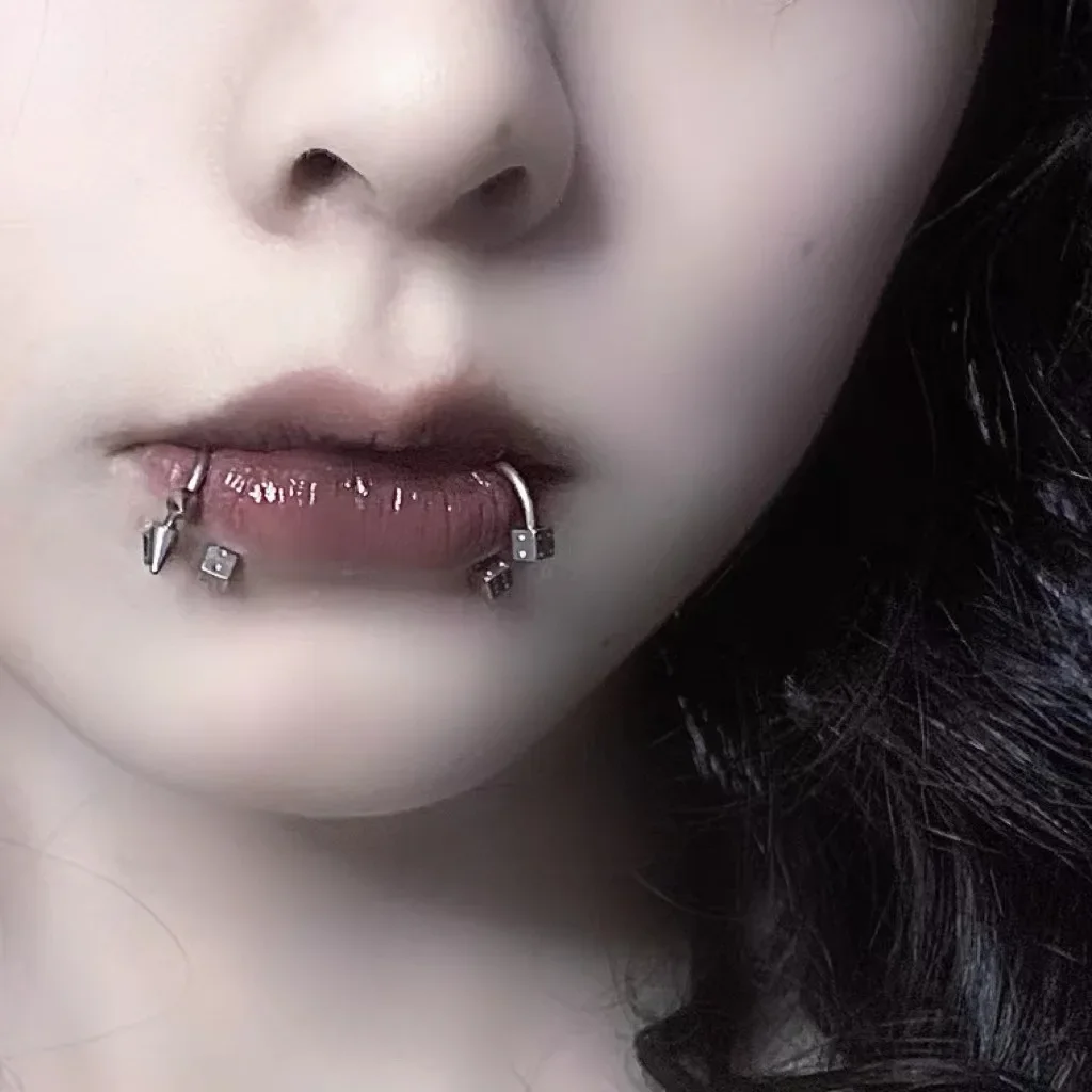 10pcs Punk Nose Ring One Nail  - Body Jewelry Labret ulasan dan harga