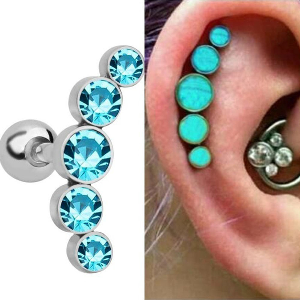 1Pcs Fashion 16G Stainless Ste - Body Jewelry Cartilage Earrings ulasan dan harga
