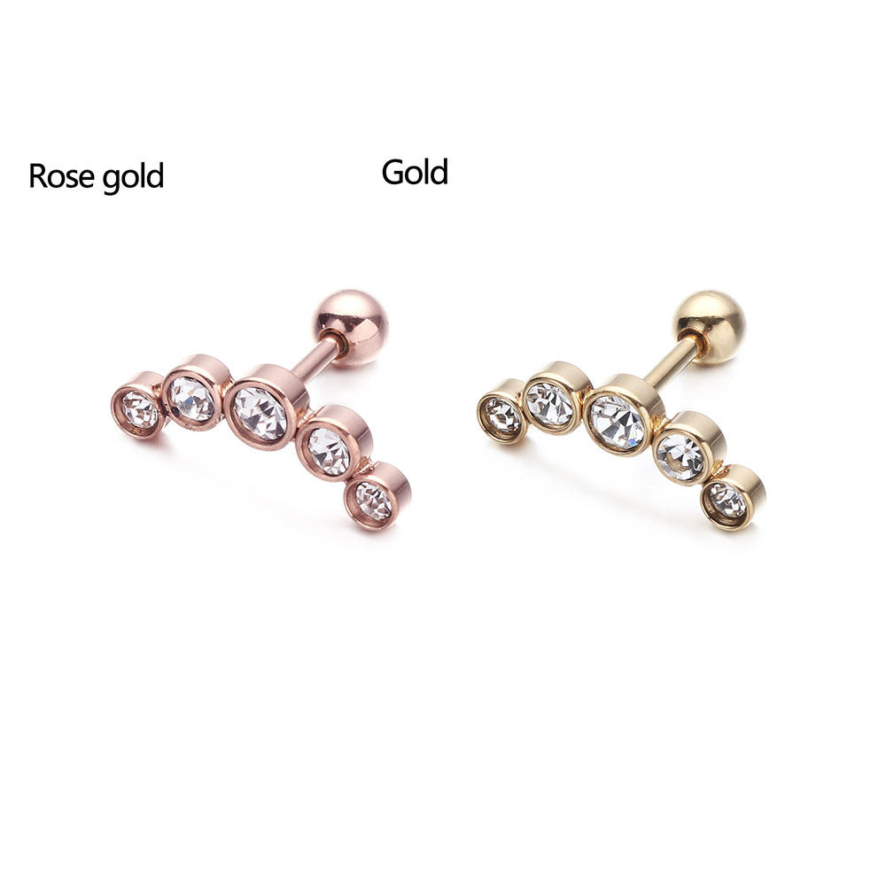 1Pcs Fashion 16G Stainless Ste - Body Jewelry Cartilage Earrings ulasan dan harga