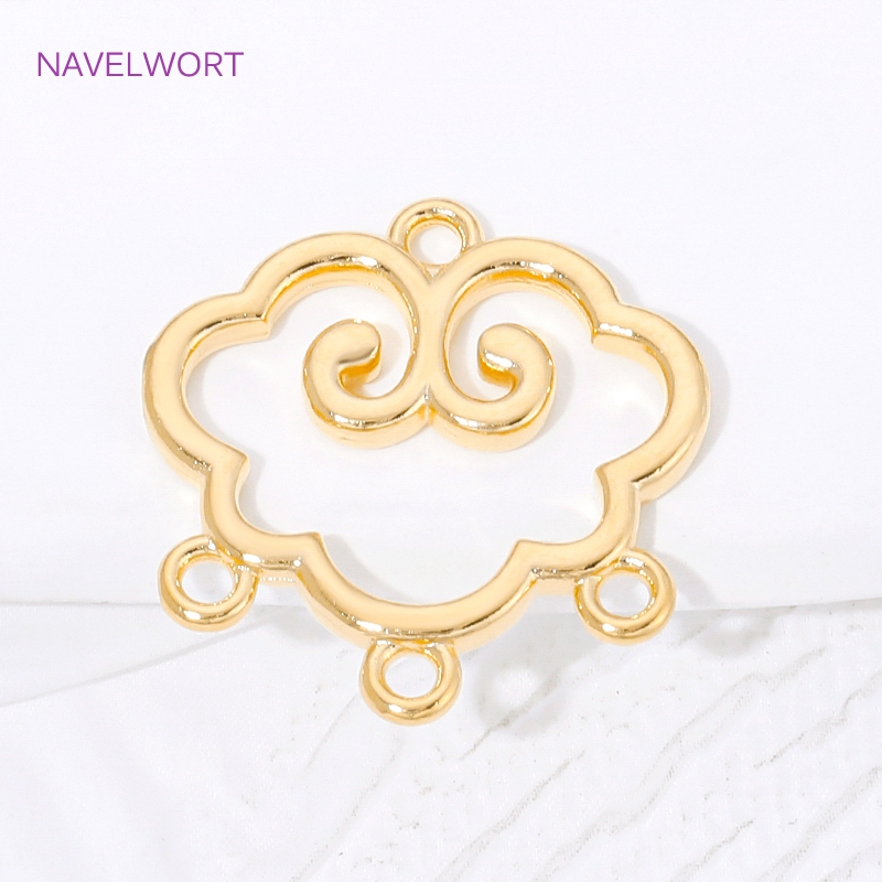 1/2/4Pcs 18K Gold Plated Brass - Body Jewelry Diy ulasan dan harga