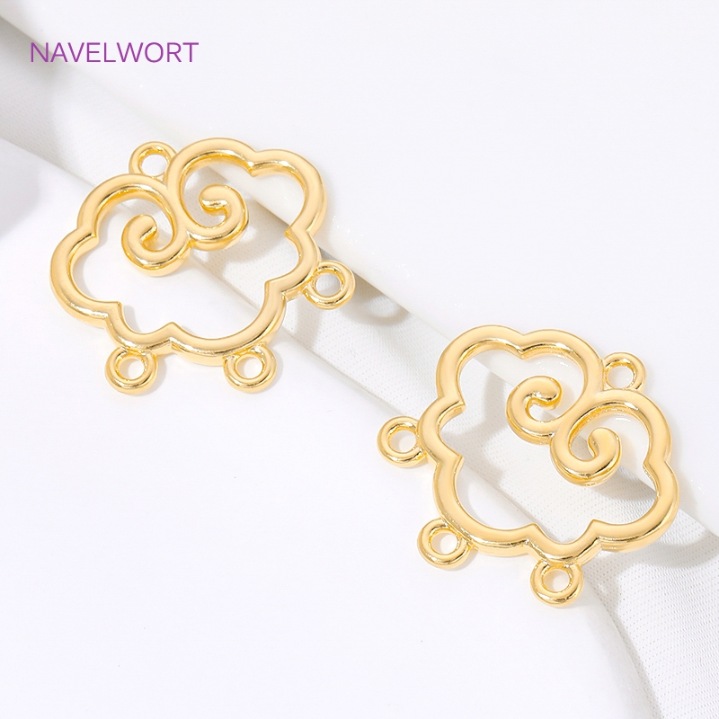 1/2/4Pcs 18K Gold Plated Brass - Body Jewelry Diy ulasan dan harga
