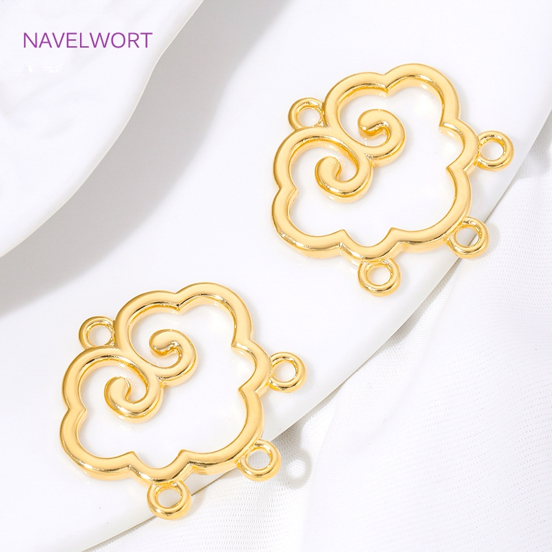1/2/4Pcs 18K Gold Plated Brass - Body Jewelry Diy ulasan dan harga