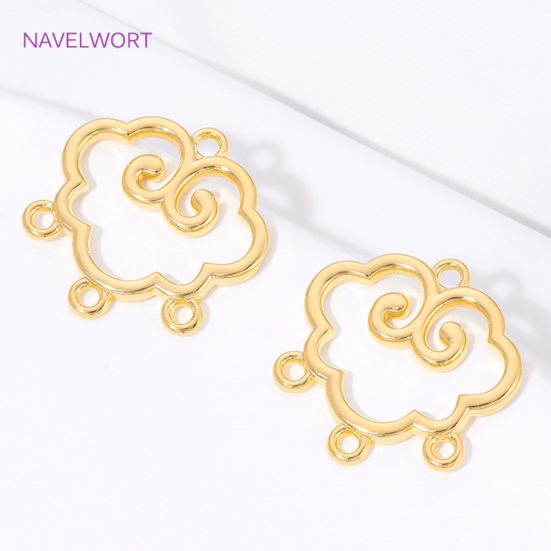 1/2/4Pcs 18K Gold Plated Brass - Body Jewelry Diy ulasan dan harga