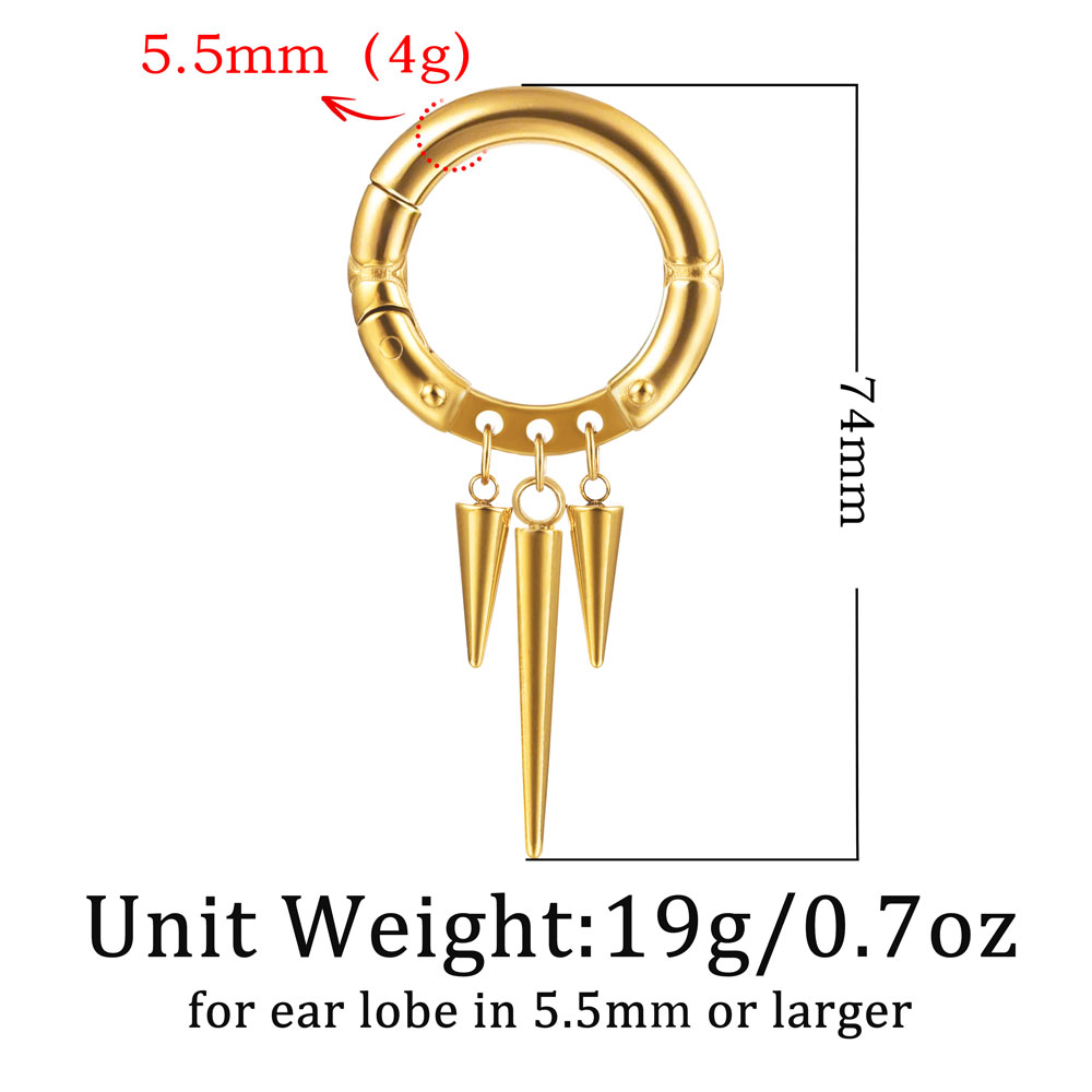 Giga 1/2Pcs Stainless Steel Ea - Body Jewelry Hangers ulasan dan harga