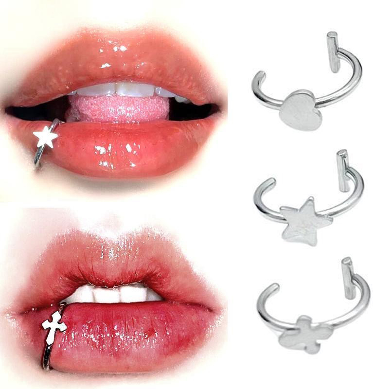 1Pc Stainless Steel Fake Nose  - Body Jewelry Labret ulasan dan harga