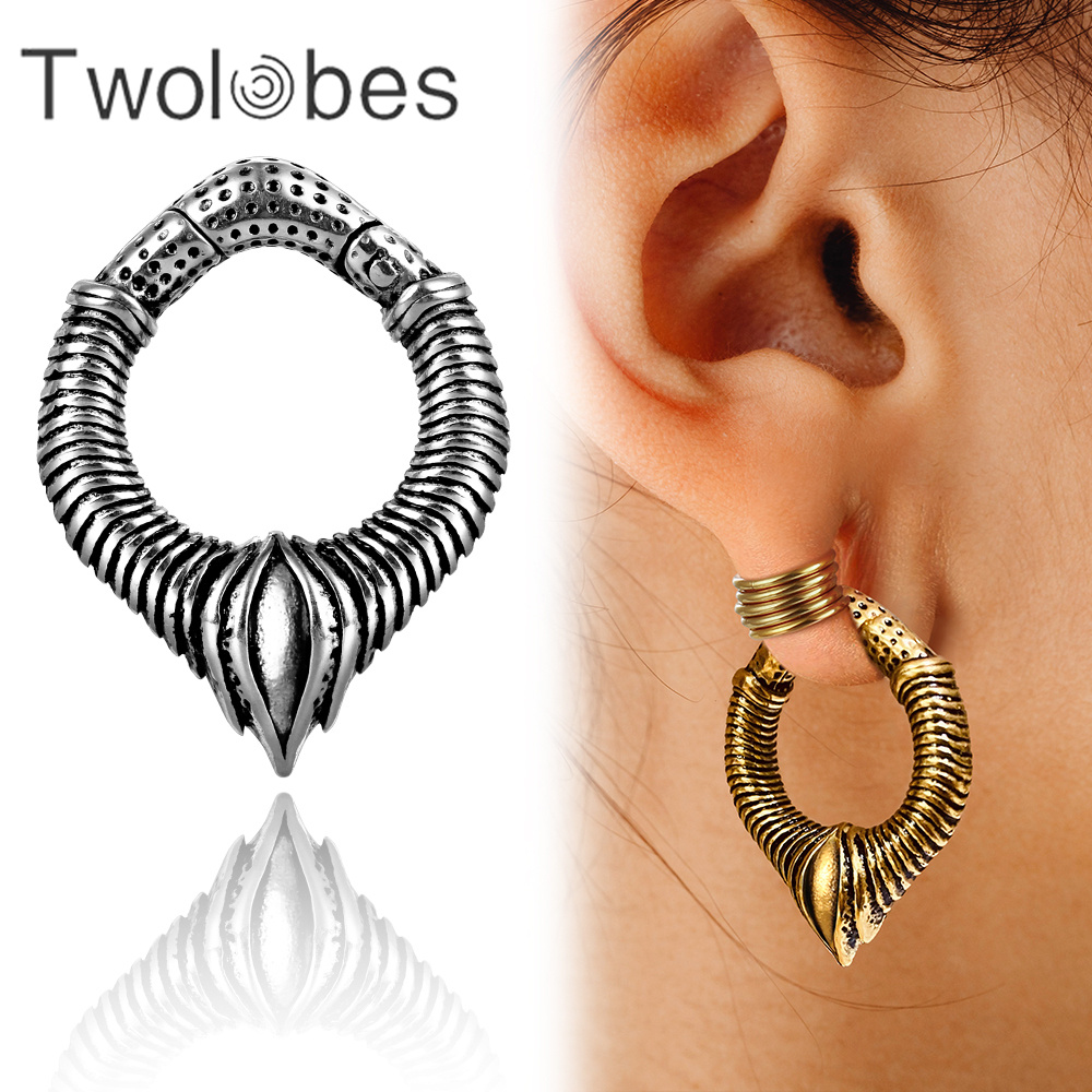 Twolobes 2PCS 316 Stainless St - Body Jewelry Hangers ulasan dan harga