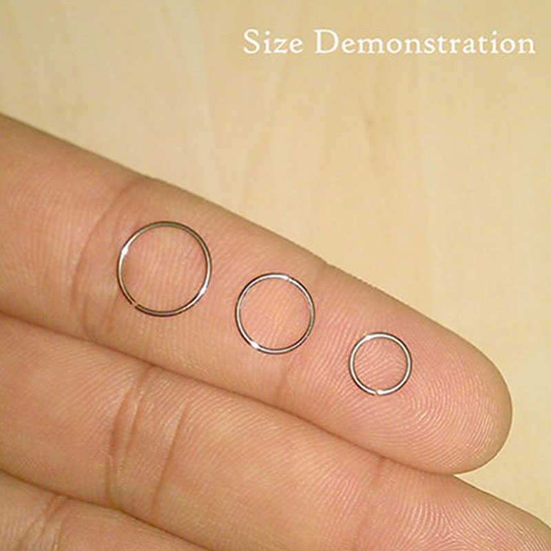 925 silver nose ring lip ring  - Body Jewelry Cartilage Earrings ulasan dan harga