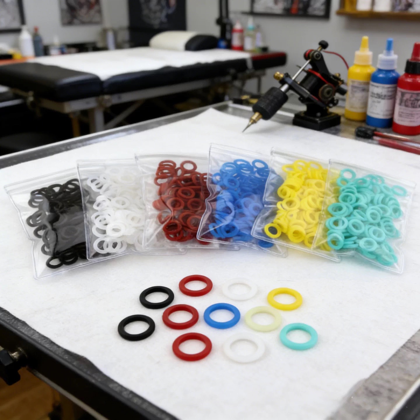200pcs Silicone Soft O-Rings F - Body Jewelry Tattoo ulasan dan harga
