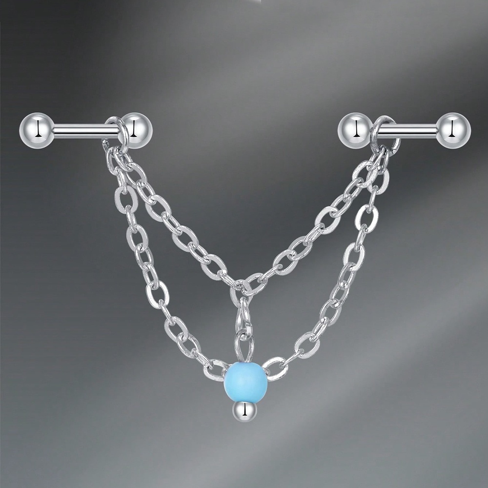 14G Industrial Barbell Cartila - Body Jewelry Cartilage Earrings ulasan dan harga