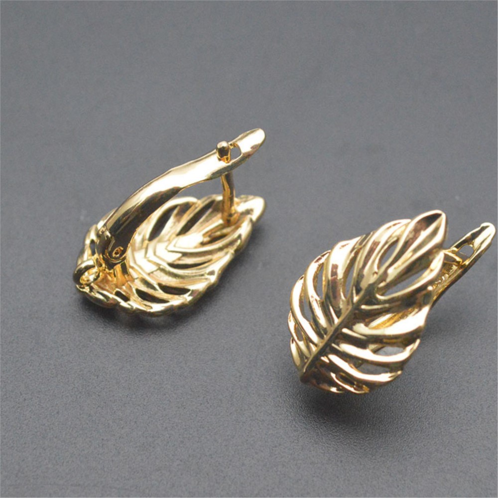 1/2Pcs 18K Gold Plated Brass L - Body Jewelry Diy ulasan dan harga