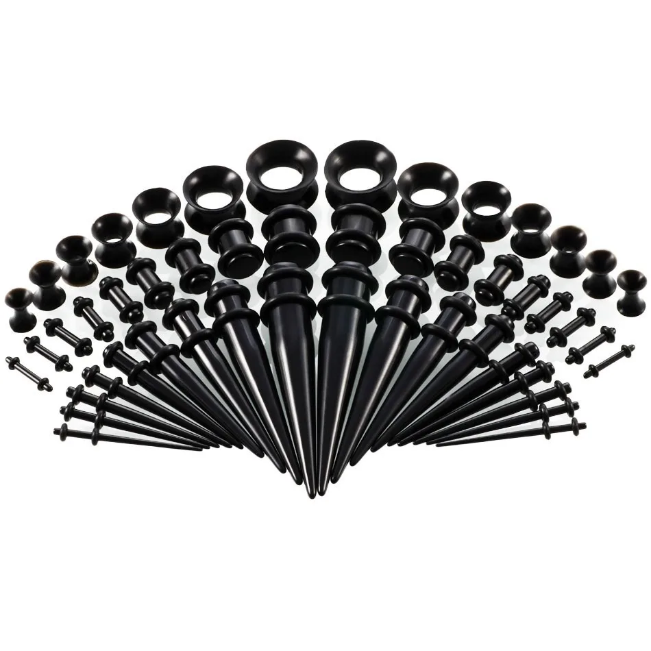 36/50pcs/Set Acrylic Ear Pierc - Body Jewelry Tunnels ulasan dan harga